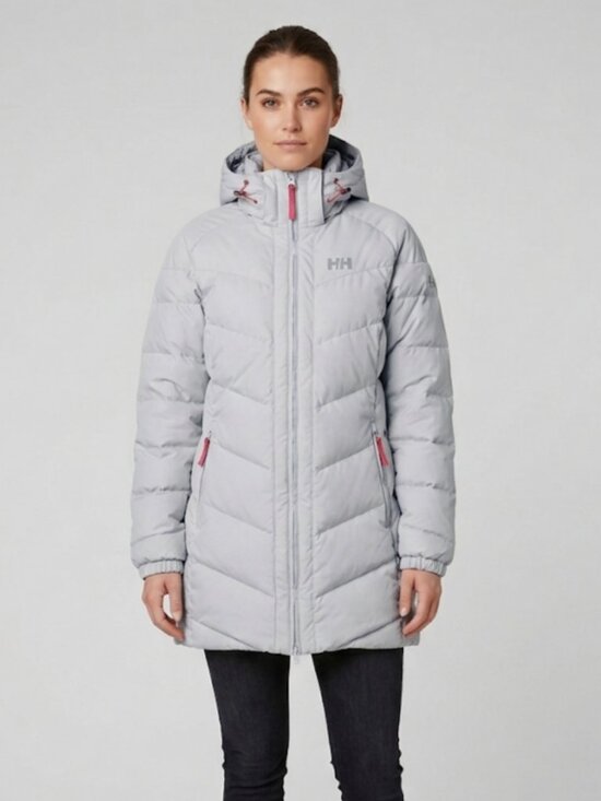 Helly Hansen Jackets & Blazers - Helly Hansen Aden Down Parka Coat S/P Light Grey